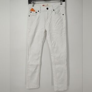 Levi's 510 Skinny Kids White Jeans Size 14 Regular 27x29